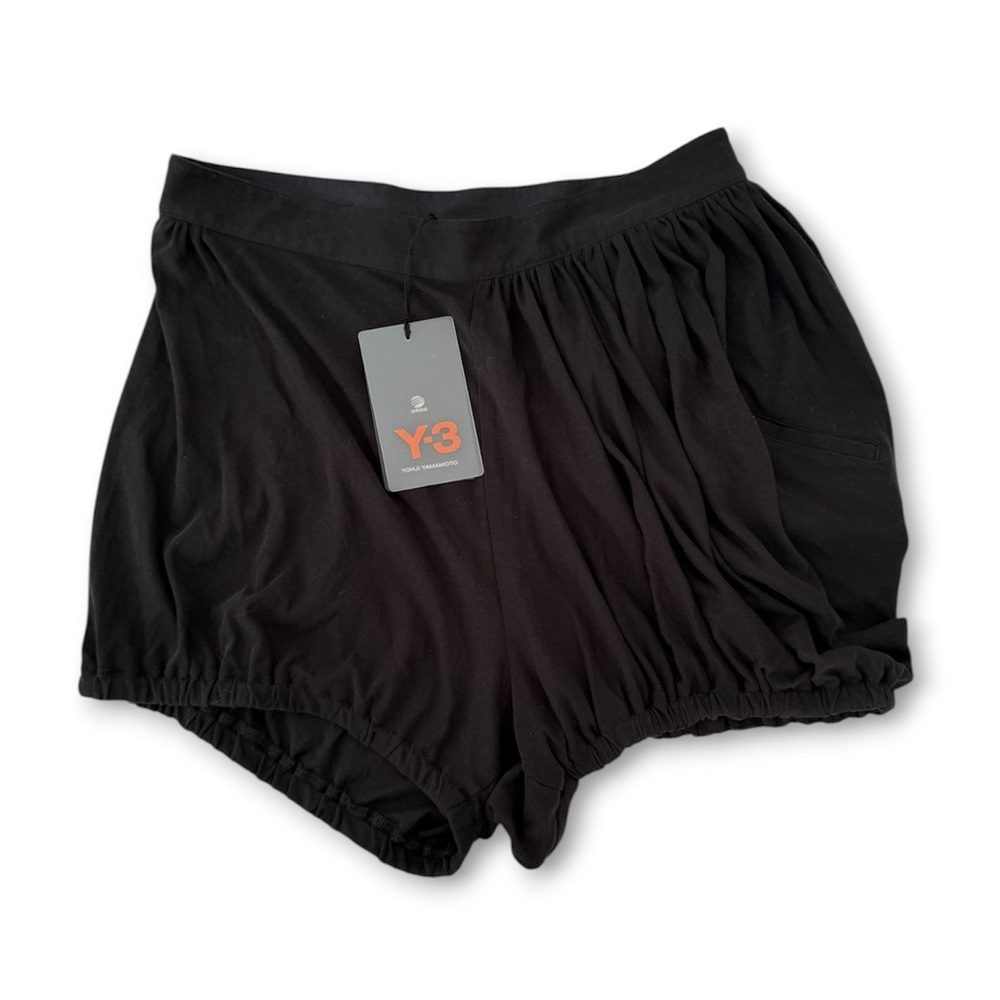 NWT Y-3 Yohji Yamamoto x Adidas Gathered Lounge Shorts – Women’s Sz S/P – Black
